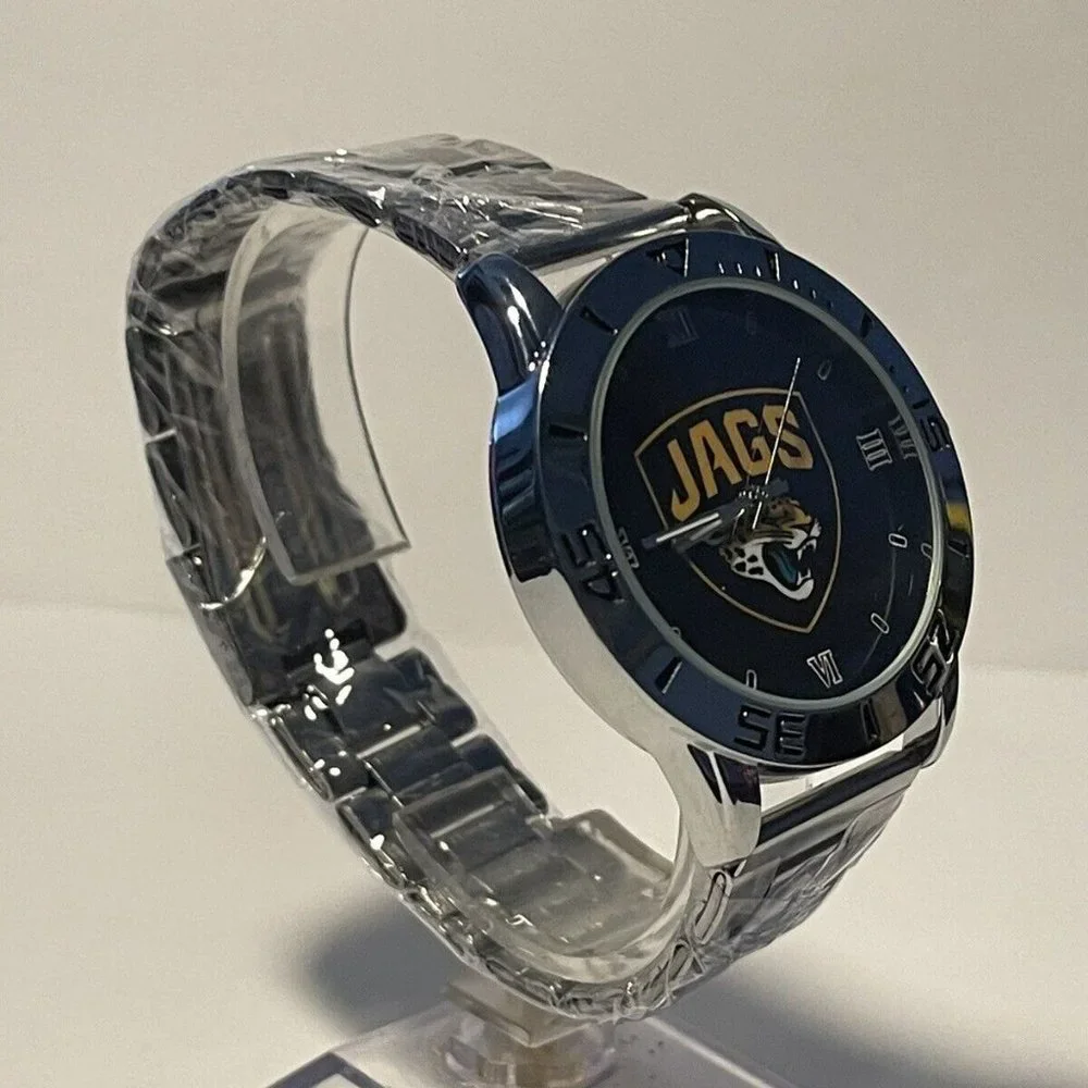 Jacksonville Jaquars NFL Stainless-Steel Men's Watch NEW - needs battery